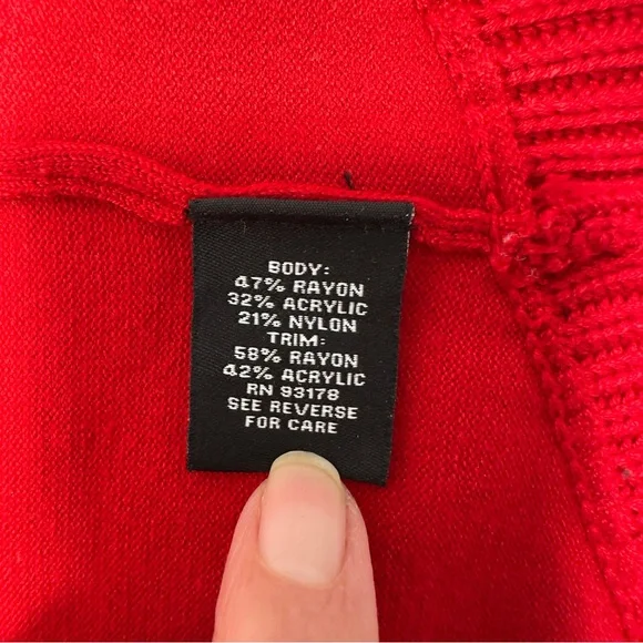 Premise Vibrant Red Open Cardigan - Picture 8 of 16